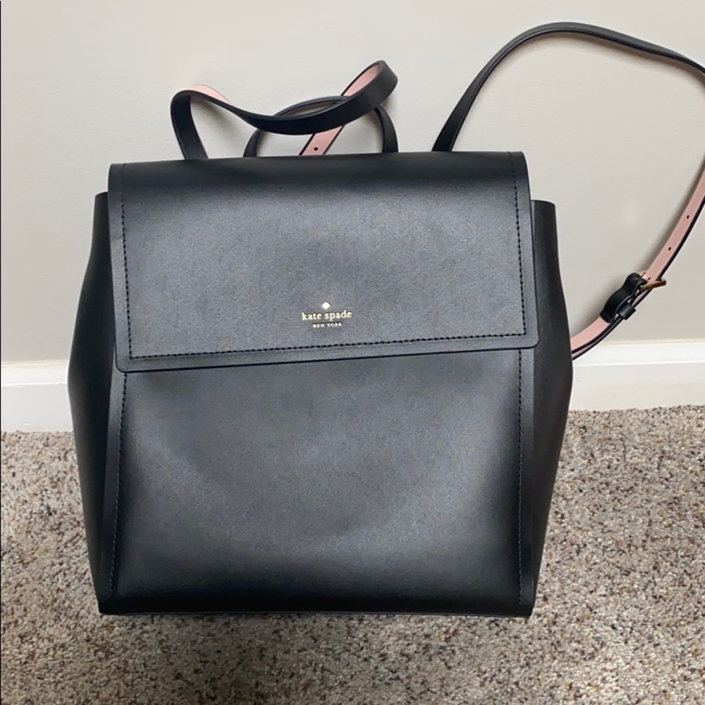 NWT Kate spade black backpack